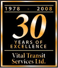 Vital Transit 30 years of excellence service